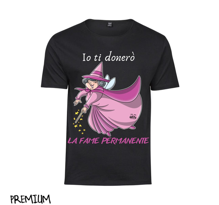 T-shirt Donna Le Fatine Ignoranti Fame Permanente ( F5298420 ) - Gufetto Brand 