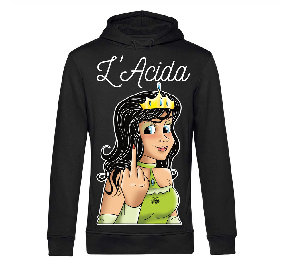 Felpa donna Principesse 2.0 L'ACIDA ( A21907543 ) - Gufetto Brand 