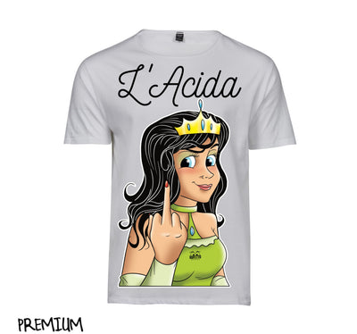 T-shirt Donna Principesse 2.0 L'ACIDA ( A21907543 ) - Gufetto Brand 