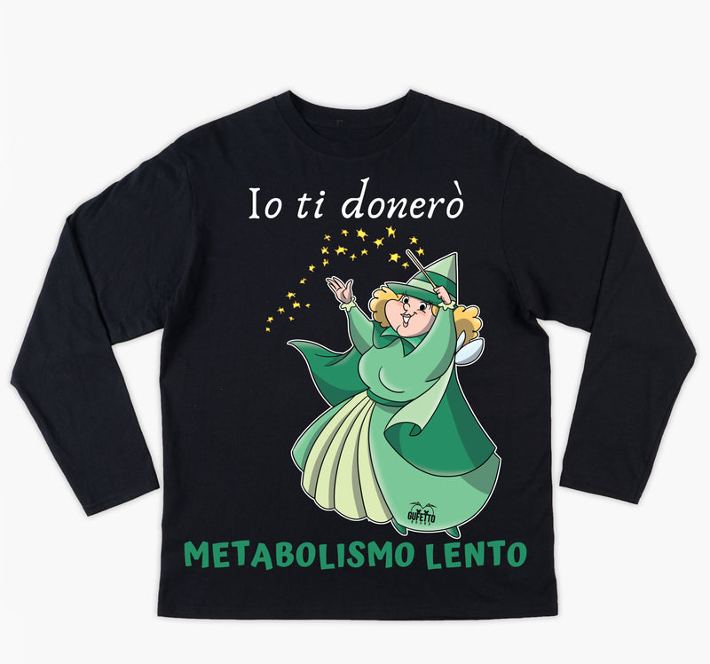 T-shirt Donna Le Fatine Ignoranti Metabolismo Lento ( M5554298 ) - Gufetto Brand 