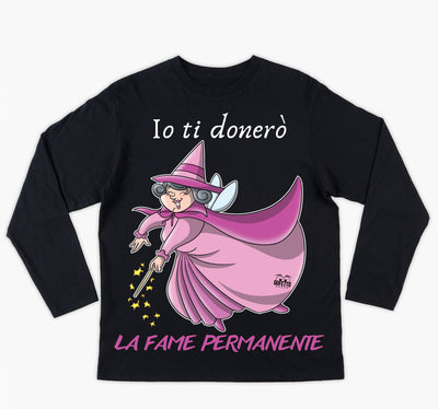 T-shirt Uomo Le Fatine Ignoranti Fame Permanente ( F5298420 ) - Gufetto Brand 