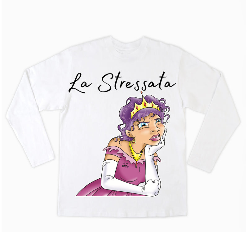 T-shirt Donna Principesse 2.0 LA STRESSATA ( S68099876 ) - Gufetto Brand 