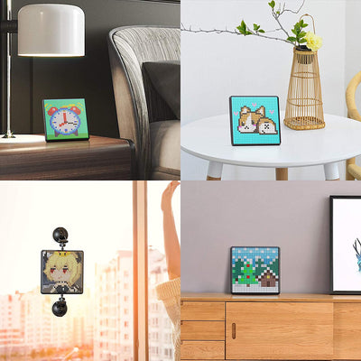Cornice digitale Divoom Pixoo Max con tabellone LED programmabile 32 * 32 Pixel Art, regalo di Natale, decorazioni per la casa - Gufetto Brand 