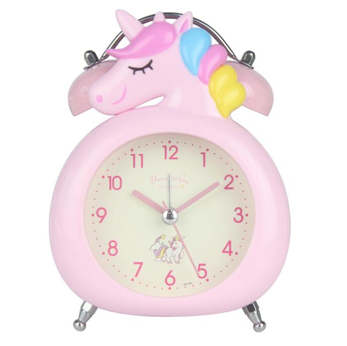 Children Cute Unicorn Alarm Clock Bedroom Night Light Digital Desk Clocks reveil enfant Kids Girls New Year Gifts - Gufetto Brand 