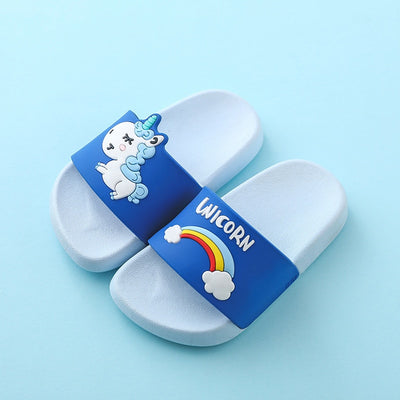 Suihyung Unicorn Slippers Boy Girl Summer Kids Rainbow Indoor Slippers Non-Slip Beach Sandals Toddler Home Shoes Baby Flip Flops - Gufetto Brand 