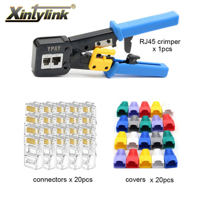 YPAY rj45 cable crimping tools crimper rg45 ethernet internet network pliers rj12 cat5 cat6 networking rj 45 Stripper clamp clip - Gufetto Brand 