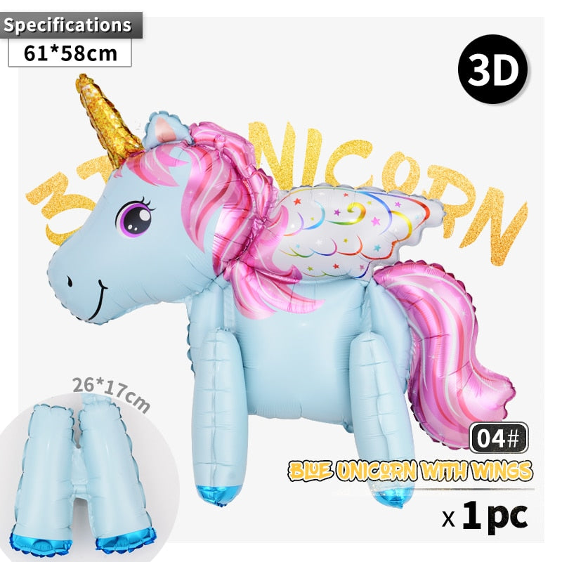 Unicorn Birthday Party Balloons Kids - Gufetto Brand 