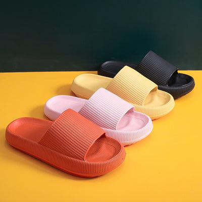 Women Thick Platform Slippers Summer Beach Eva Soft Sole Slide Sandals Leisure Men Ladies Indoor Bathroom Anti-slip Shoes - Gufetto Brand 