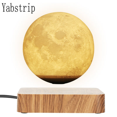 Magnetic Levitation LED Touch 3D Print Light Bedroom Moon Night Lamp Valentine's Day Birthday Gifts Home Decoration night light - Gufetto Brand 