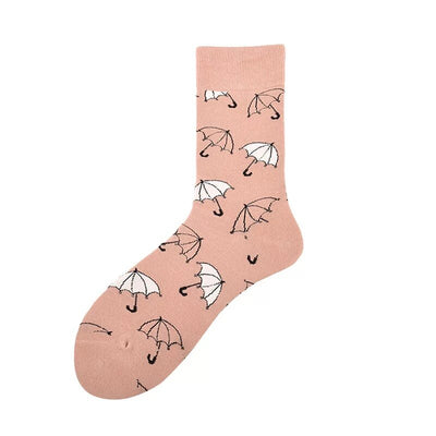 Women Socks Harajuku Funny Cartoon Fruits Sock Unicorn for Flamingo Cute Animal Pattern Happy Funny Skateboard Socks - Gufetto Brand 