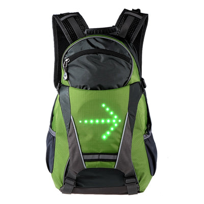 Ciclismo 18L Outdoor Wireless Control Running LED Backpack Night Riding Camping Safety Turn Signal Indicatore di direzione della luce a LED - Gufetto Brand 