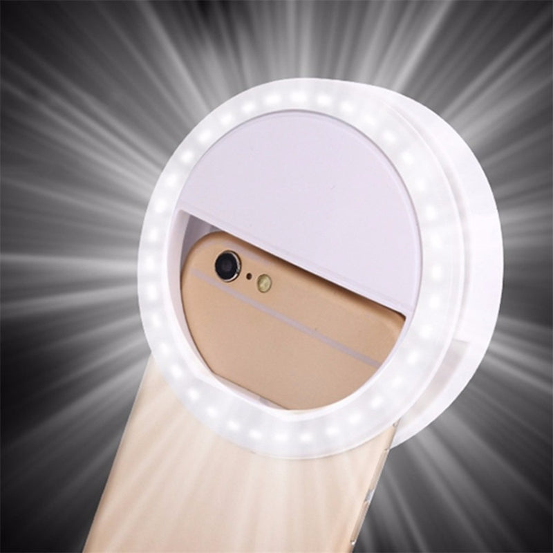 2021 New Universal Mobile Phone Accessories LED Three Gear Ring  Fill Light Selfie Live USB Rechargeable - Gufetto Brand 