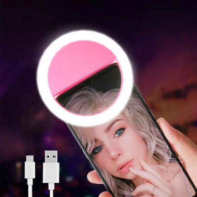Led Selfie Ring Light Novità Trucco Illuminazione Led Selfie Lamp Cellulari Foto Luce notturna Led Mirror Neon Sign Selfie Ring - Gufetto Brand 