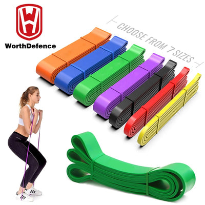 Worthdefence Fasce di Resistenza per Allenamento Palestra Home Fitness Expander in Gomma per Yoga Pull Up Assist Gum Exercise Workout Equipment - Gufetto Brand 
