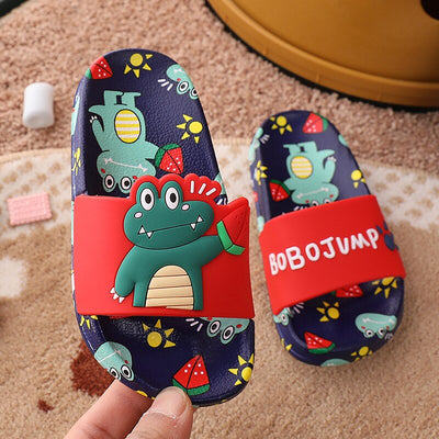 Suihyung Rainbow Unicorn Slippers For Boys Girls 2021 New Cartoon Dinosaur Children Beach Shoes Kids Sandals Bathroom Slippers - Gufetto Brand 