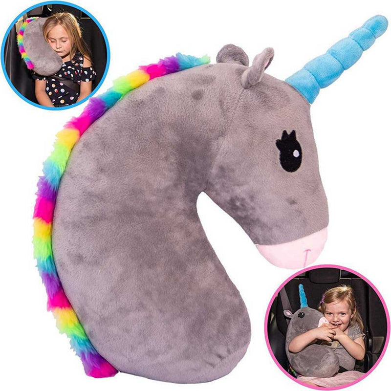 Baby Kid Travel Unicorn Pillow Children Head Neck Support Protect Car Seat Belt Pillow Shoulder Safety Strap Cute Animal Cushion - Gufetto Brand 