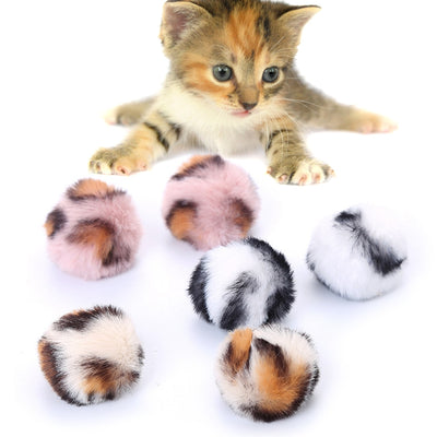6pcs pet giocattolo gatto giocattolo da masticare gatto peluche moda gattino palla giocattolo gattino che gioca giocattolo con erba gatta divertenti giocattoli interattivi per gatti - Gufetto Brand 
