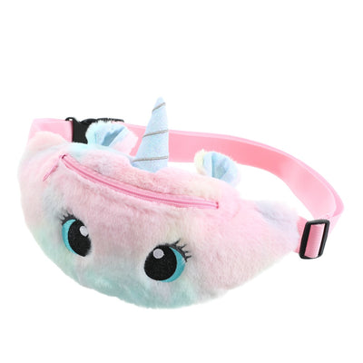 Children's Wallet 2020 New Fashion Unicorn Fanny Pack Plush Toys Little Girl Chest Bags Cute Belt Bag Phone Pocket Coin Purse - Gufetto Brand 