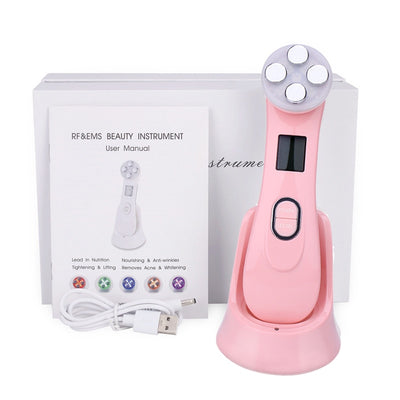 Face Massager Facial Mesotherapy Electroporation RF Radio Frequency LED Photon Face Lifting Tighten Wrinkle Removal Skin Care - Gufetto Brand 
