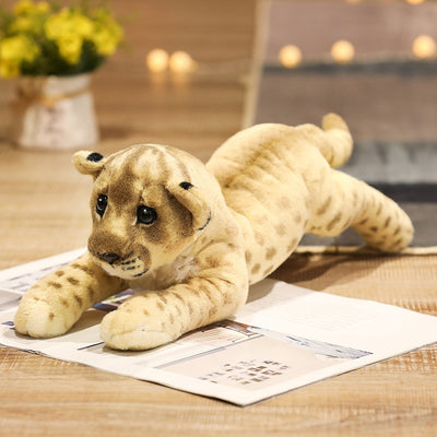 Leone tigre leopardo giocattoli di peluche carino morbido reale come giocattoli animali bambino bambini ragazzi regalo di compleanno - Gufetto Brand 