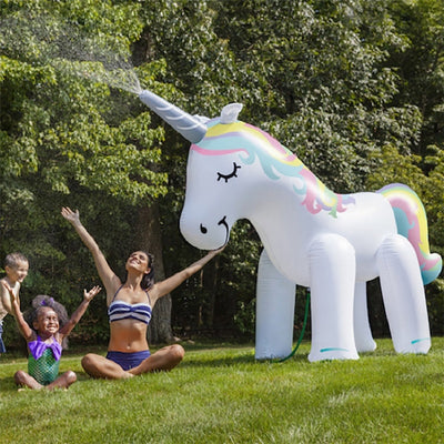 Rooxin Giant Inflatable Unicorn Water Spray Pool Toys Swimming Float Outdoor Fountain Beach Party Children&#39;s Summer Toys - Gufetto Brand 