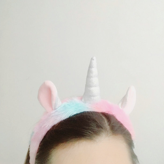 4pcs/set fantastic rainbow plush unicorn toy Ice cream colourful unicorn horn party headband sleeping eye mask toys fanstastic - Gufetto Brand 