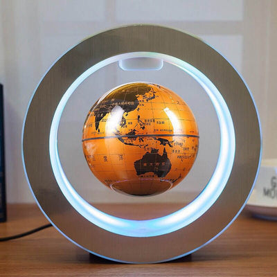 Round LED World Map Floating Globe Magnetic Levitation Light Anti Gravity Magic - Gufetto Brand 