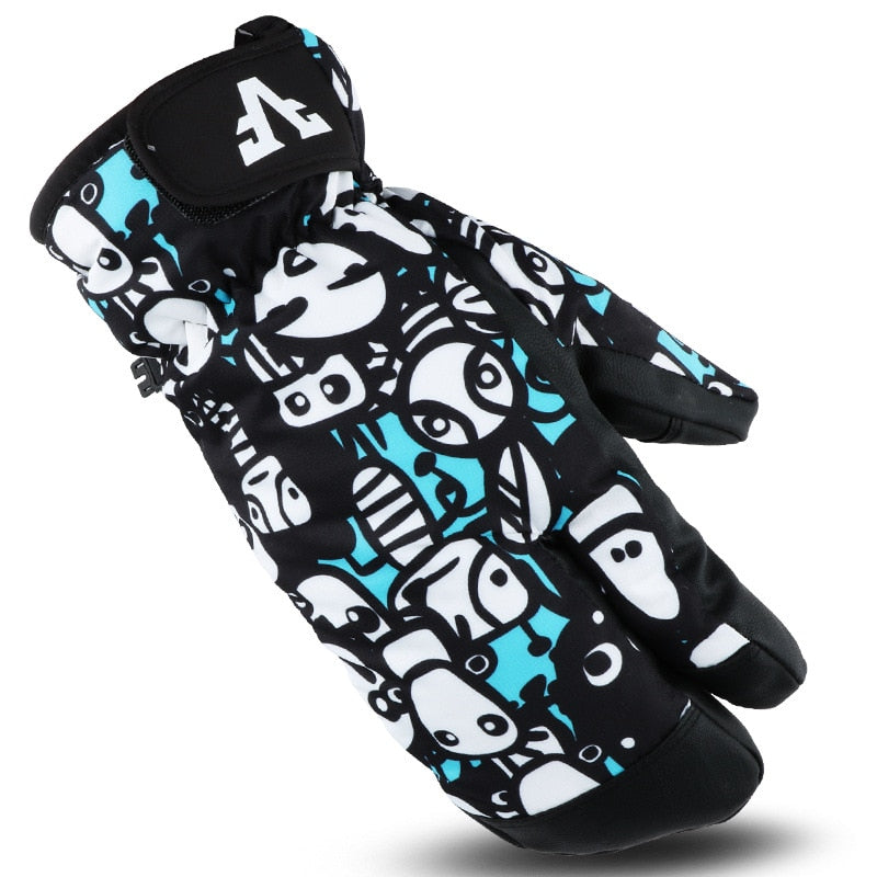 -40 Thicken Adult Teenager Kids Ski Snowboard Gloves Windproof Waterproof Gloves Winter Thermal Outdoor Sport Mittens - Gufetto Brand 