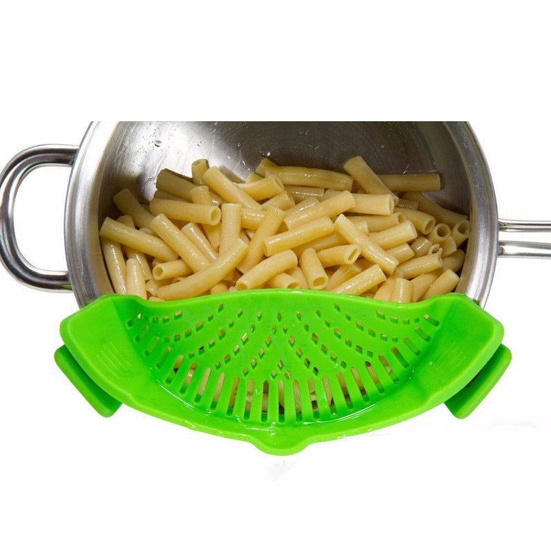 Silicone Pot Filter Kitchen Clip Pot Filter Drain Excess Liquid Drain Pasta Vegetable Cookware Kitchen Tools - Gufetto Brand 