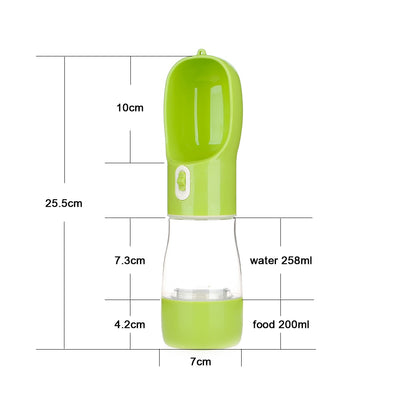 HOOPET Pet Dog Water Bottle Feeder Bowl Portable Water Food Bottle Pets Outdoor Travel Drinking Dog Bowls Water Bowl for Dogs - Gufetto Brand 
