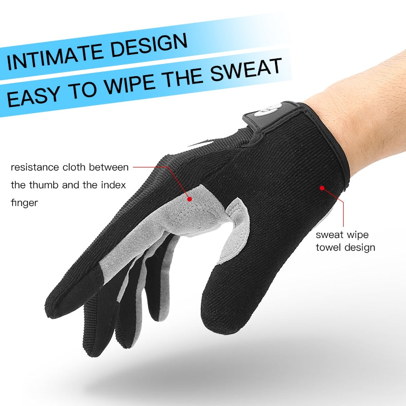 Summer Bicycle Full Finger Cycling Bike Gloves Absorbing Sweat for Men and Women Bicycle Riding Outdoor Sports Protector - Gufetto Brand 