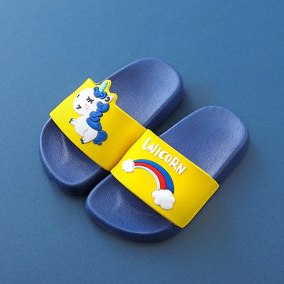 Suihyung Unicorn Slippers Boy Girl Summer Kids Rainbow Indoor Slippers Non-Slip Beach Sandals Toddler Home Shoes Baby Flip Flops - Gufetto Brand 