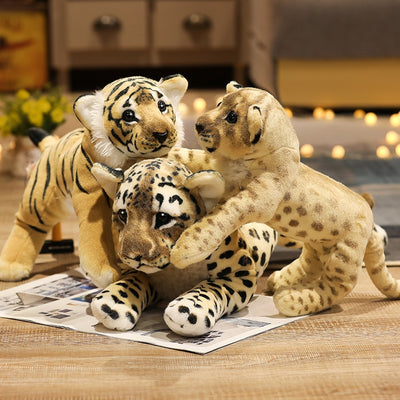 Leone tigre leopardo giocattoli di peluche carino morbido reale come giocattoli animali bambino bambini ragazzi regalo di compleanno - Gufetto Brand 