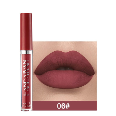 HANDAIYAN 6 Color Matte Liquid Lipstick Sets Lip Gloss for Lips Long Lasting Waterproof Cosmetics Sexy Makeup - Gufetto Brand 