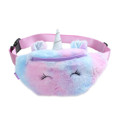 Children's Wallet 2020 New Fashion Unicorn Fanny Pack Plush Toys Little Girl Chest Bags Cute Belt Bag Phone Pocket Coin Purse - Gufetto Brand 