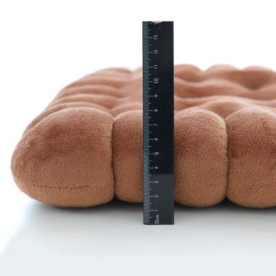 Cuscino creativo a forma di biscotto per caffè in peluche Cuscino Tatami per biscotti Cuscino per divano Sedia da ufficio Cuscini decorativi per soggiorno in cotone spesso - Gufetto Brand 