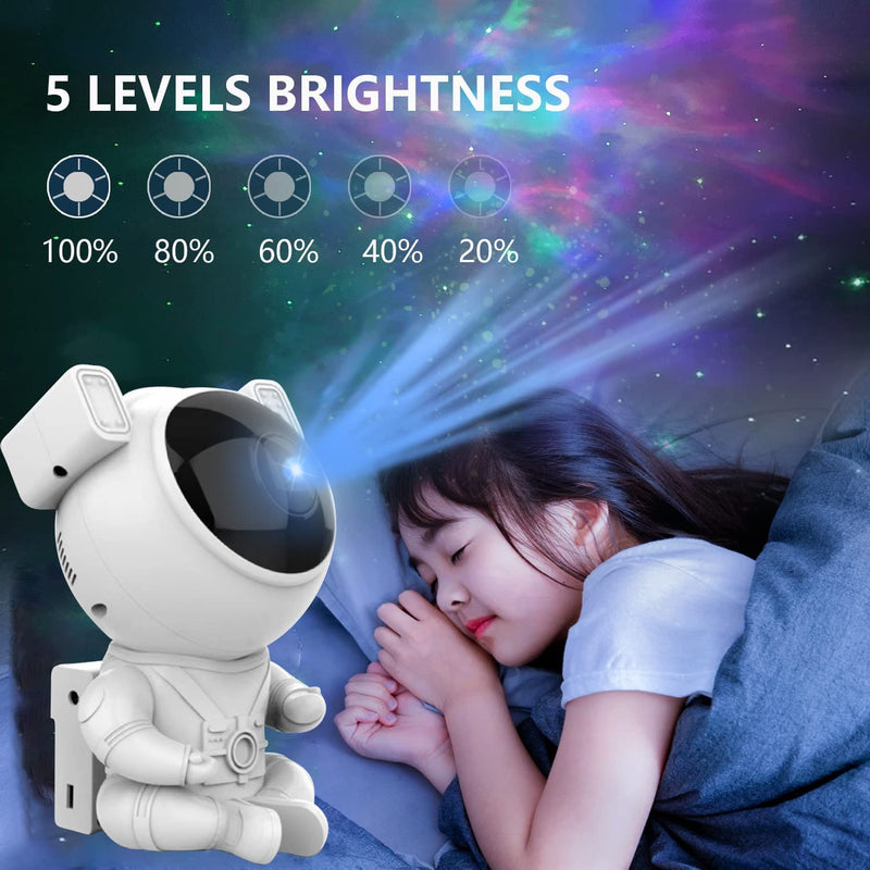 NOVITÀ Astronauta Galaxy Starry Projector Night Light Star Sky Night Lamp per camera da letto Decorativo per la casa Regalo di compleanno per bambini - Gufetto Brand 