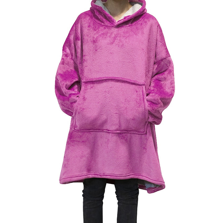 Winter Oversized Hoodies Women Fleece Warm TV Blanket with Sleeves Pocket Flannel Thick Sherpa Giant Hoody Long Sweatshirt - Gufetto Brand 