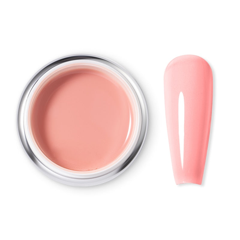 1pc Beautilux UV LED Hard Construction Nail Gel Soak Off Nails Pink UV Gel Polish Nail Art Builder Extension Gel 50g - Gufetto Brand 