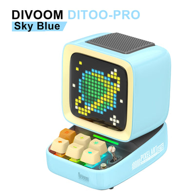 Divoom Ditoo-Pro Retro Pixel Art Bluetooth Altoparlante portatile Sveglia Tabellone LED fai-da-te, Decorazione luminosa per la casa regalo carino - Gufetto Brand 