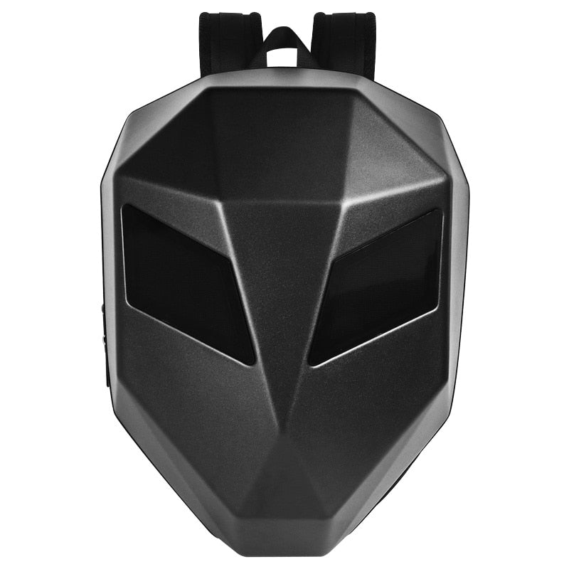 Nuovo zaino LED impermeabile Personalità Smart Bag Controllo del cellulare Zaino intelligente fai-da-te Borsa da moto in grado di contenere il casco - Gufetto Brand 