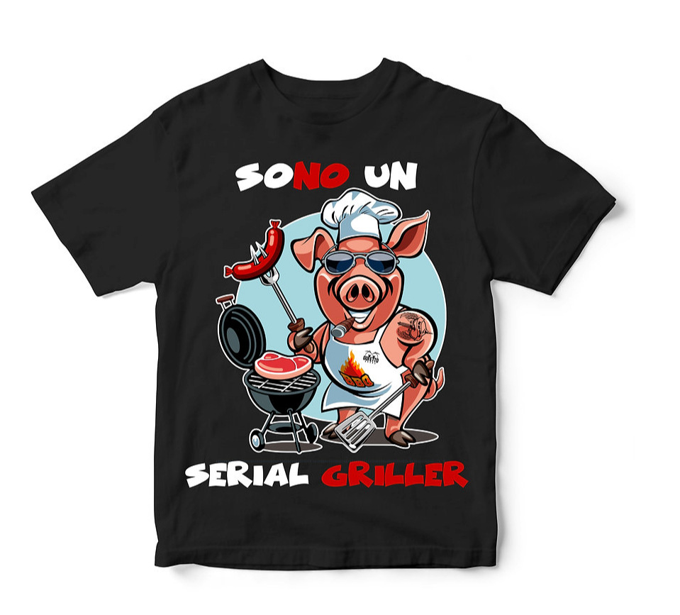 T-shirt Bambino/a GRILLER ( G60032 ) - Gufetto Brand 
