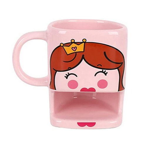 Tazza porta biscotti 250ml (Princess) - Gufetto Brand 
