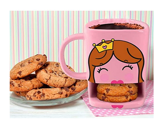 Tazza porta biscotti 250ml (Princess) - Gufetto Brand 
