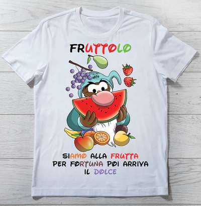 T-shirt Fruttolo Donna Bianca Outlet - Gufetto Brand 