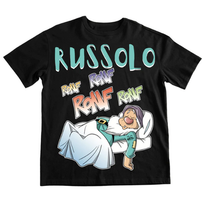 T-shirt Bambino nera Russolo Outlet - Gufetto Brand 