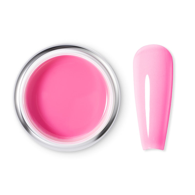 1pc Beautilux UV LED Hard Construction Nail Gel Soak Off Nails Pink UV Gel Polish Nail Art Builder Extension Gel 50g - Gufetto Brand 