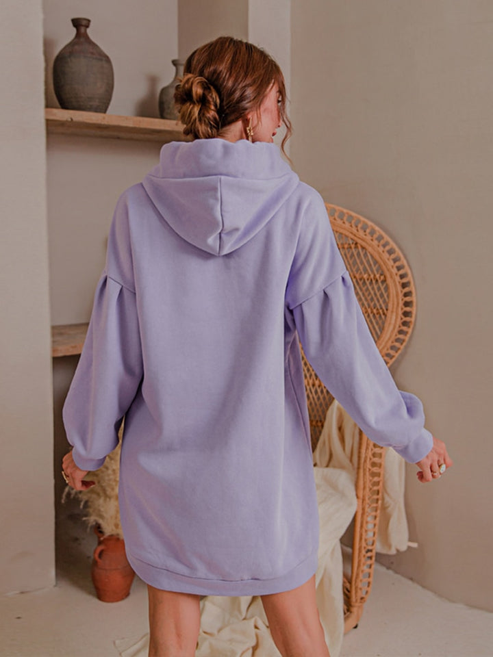 Glamaker Purple loose sweatshirt hoodies fashion women casual autumn long sleeve sweatshirt dress female  oversize  sweatshirt - Gufetto Brand 
