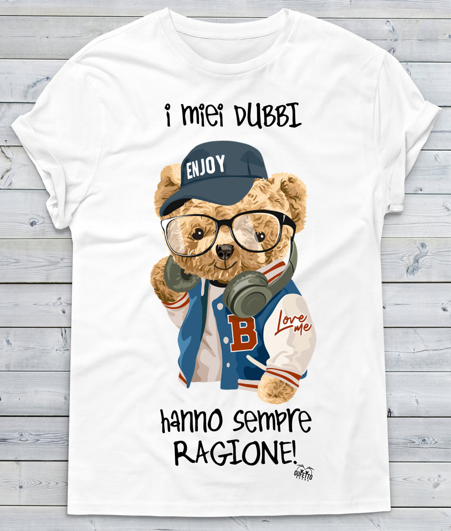 T-shirt Donna  Dubbi ( C283 ) - Gufetto Brand 