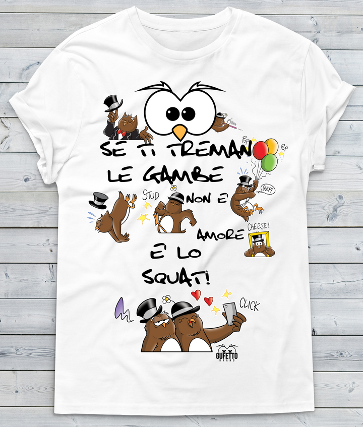 T-shirt Donna Squat Gufetti Edition New - Gufetto Brand 